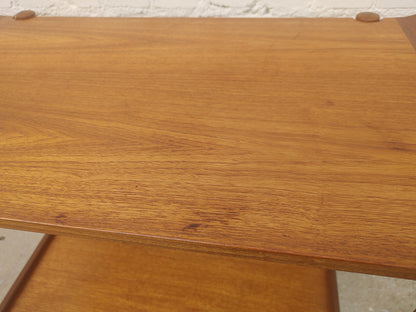Mid Century Danish Modern Teak Rolling Bar