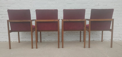 Mid Century English Modern Teak Dining Chairs
