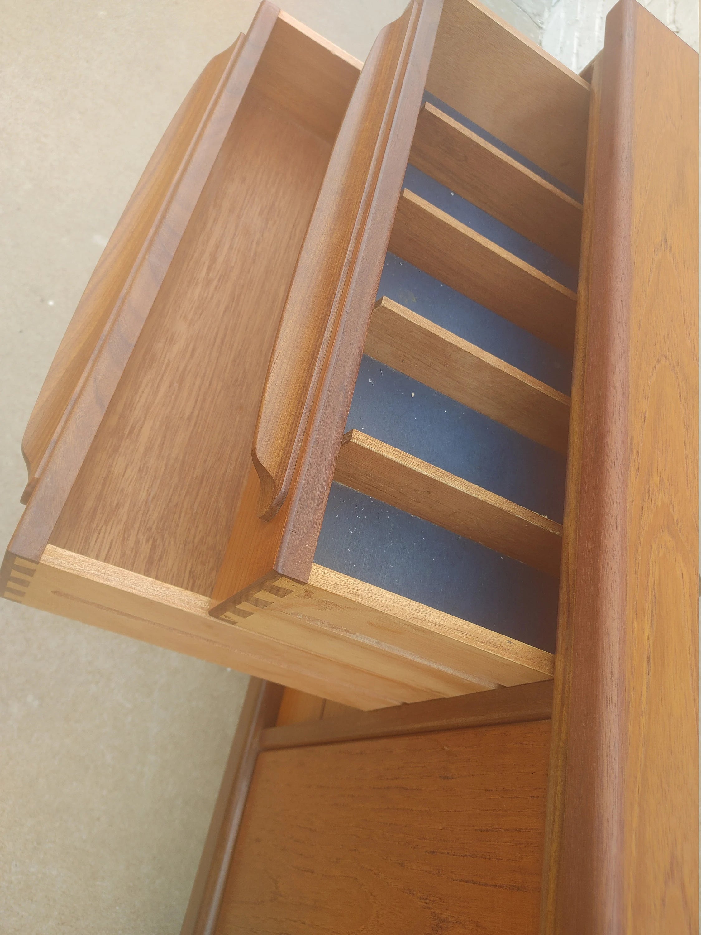 Mid Century English Modern Teak Buffet by Younger