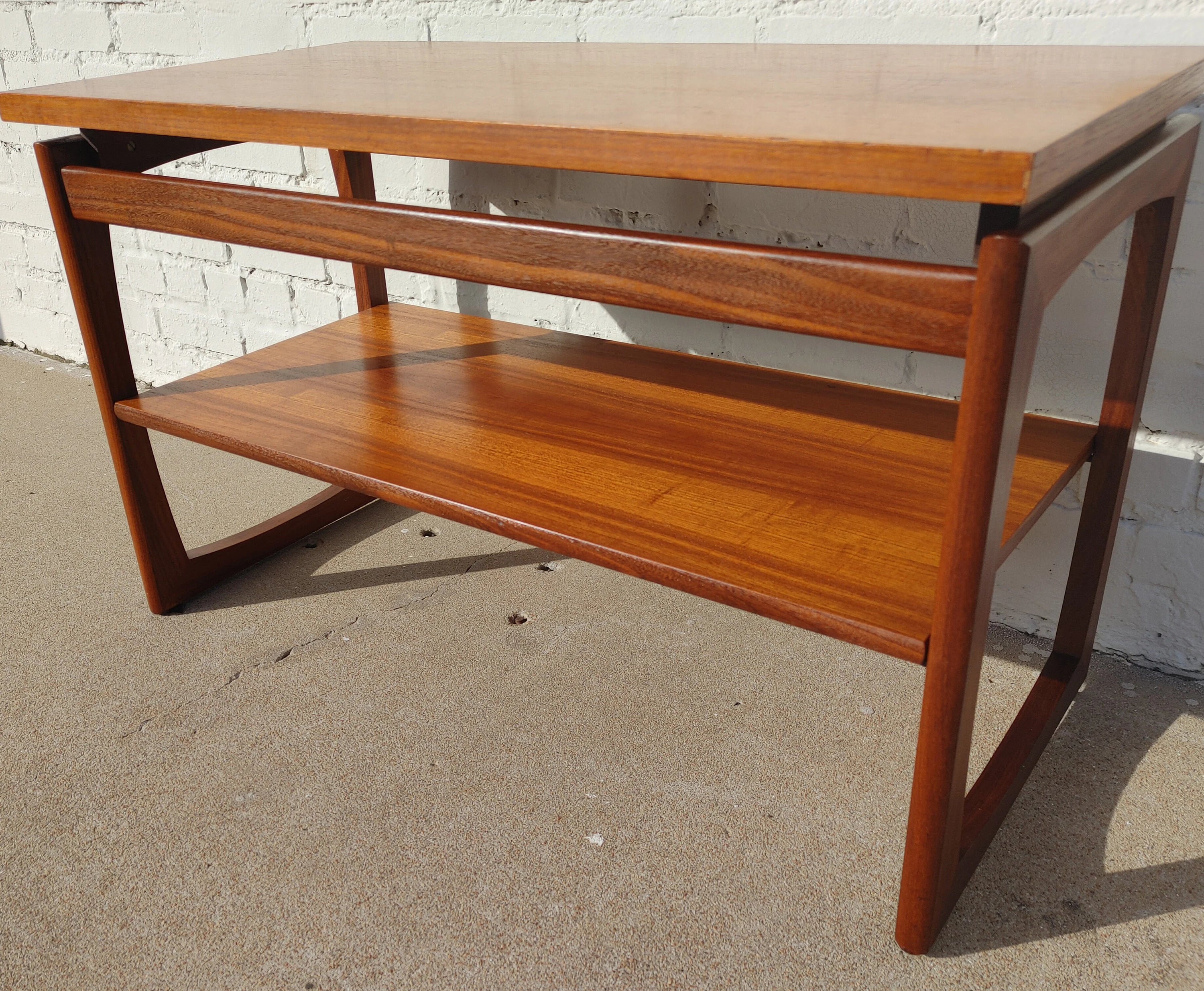 Mid Century English Modern Teak Coffee Table