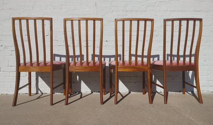 Mid Century English Modern Teak Dining Chairs