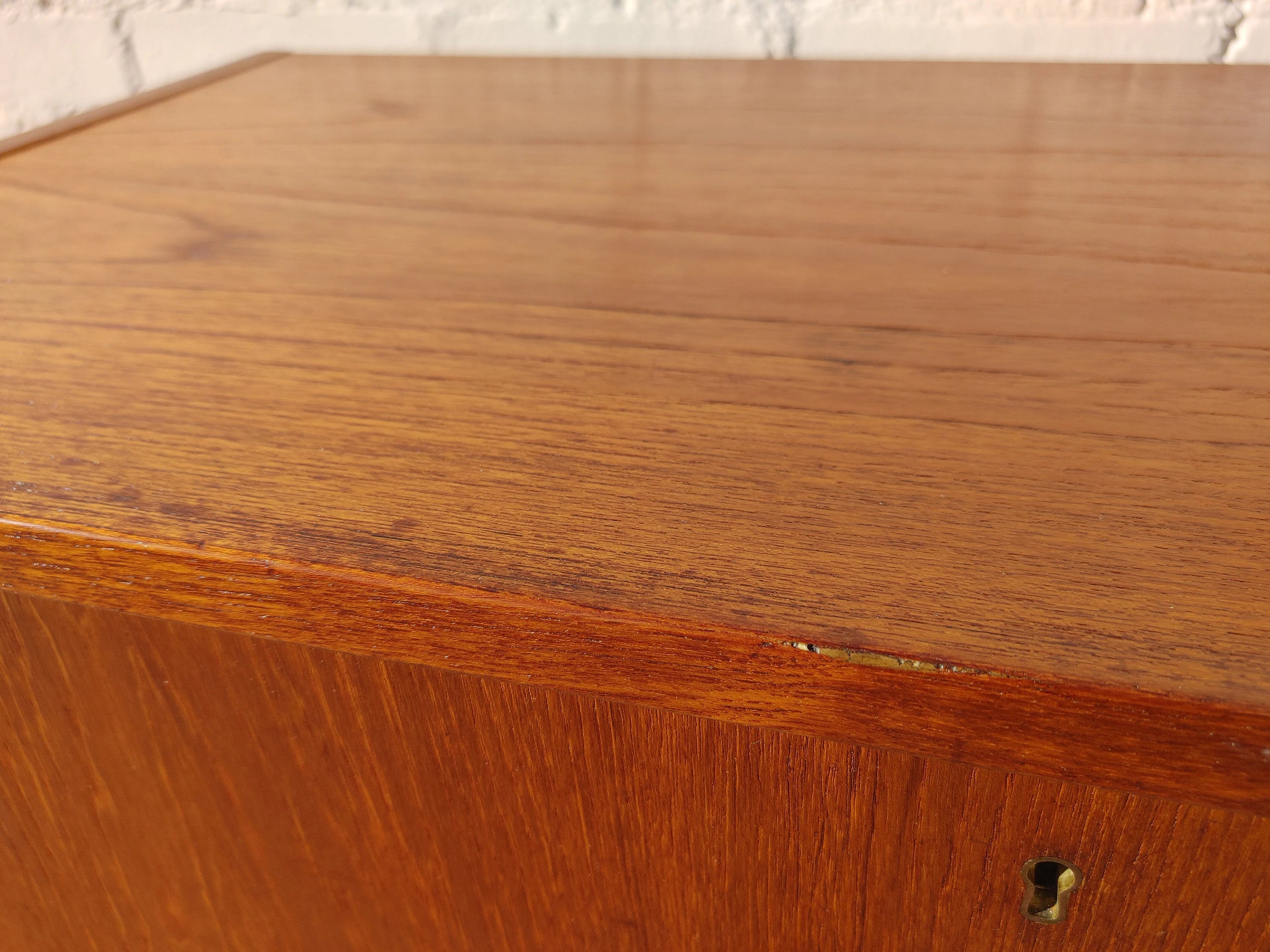 Mid Century Danish Modern Tall Teak Cabinet