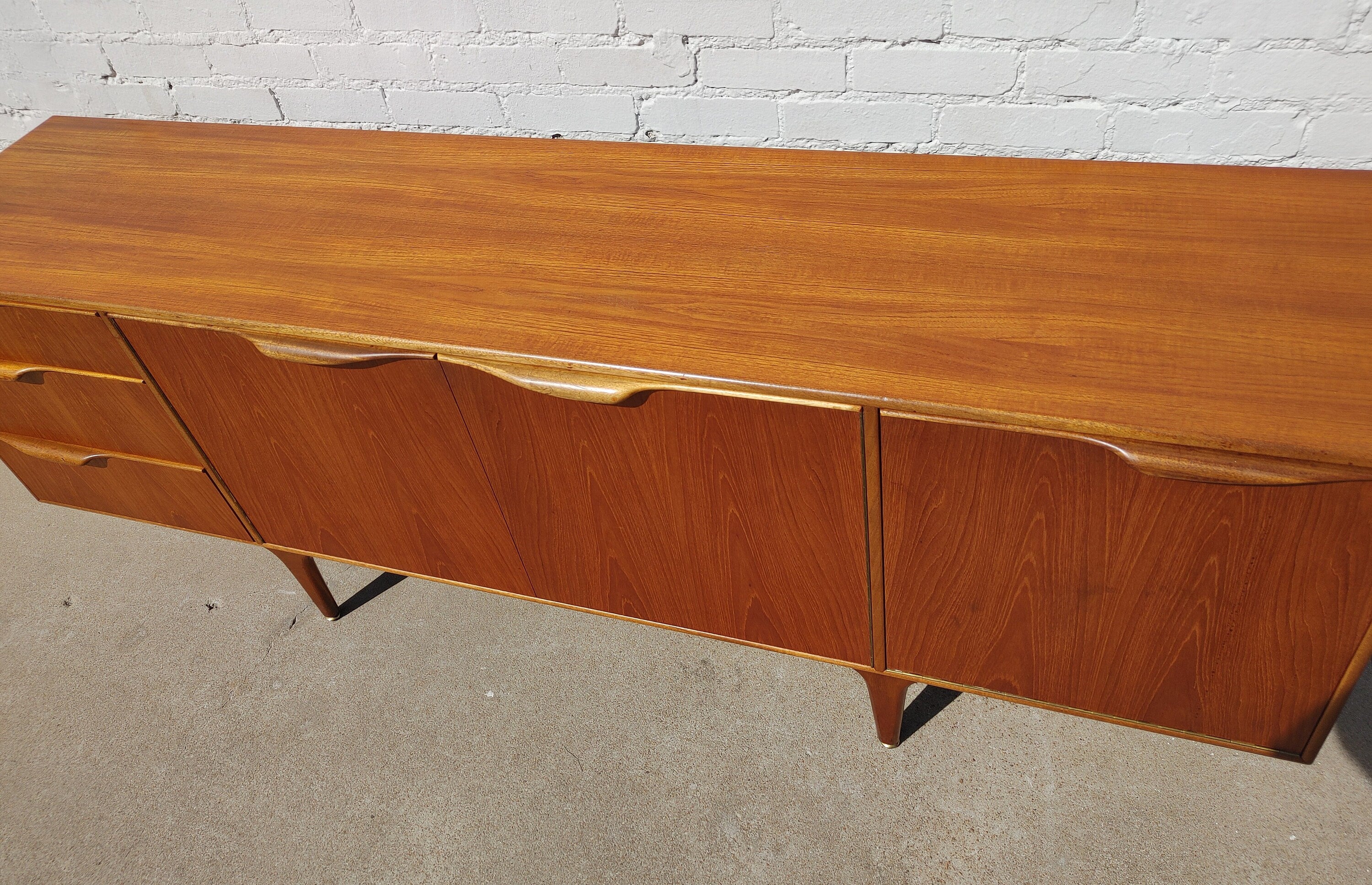 Mid Century English Modern Teak Credenza by McIntosh