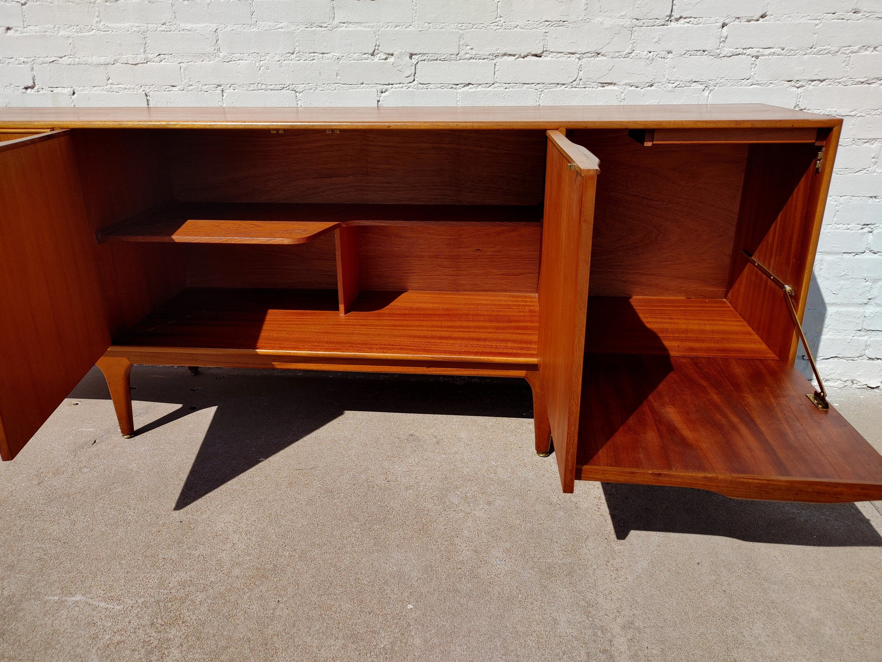Mid Century English Modern Teak Credenza by McIntosh