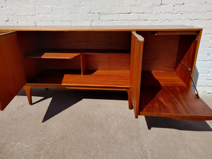 Mid Century English Modern Teak Credenza by McIntosh