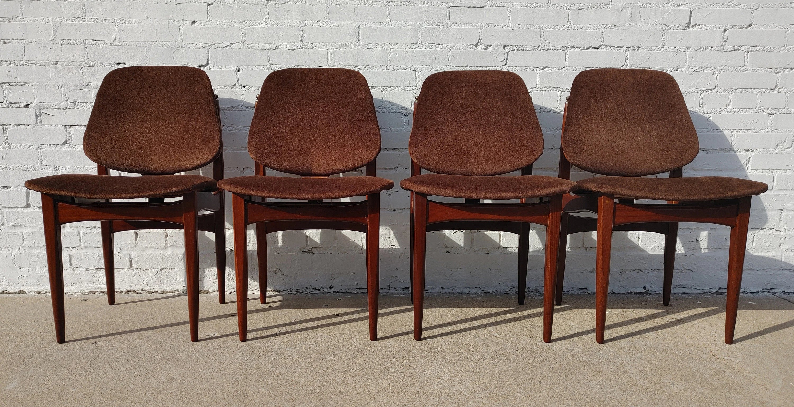 Mid Century English Modern Elliott's of Newbury Dining Chairs