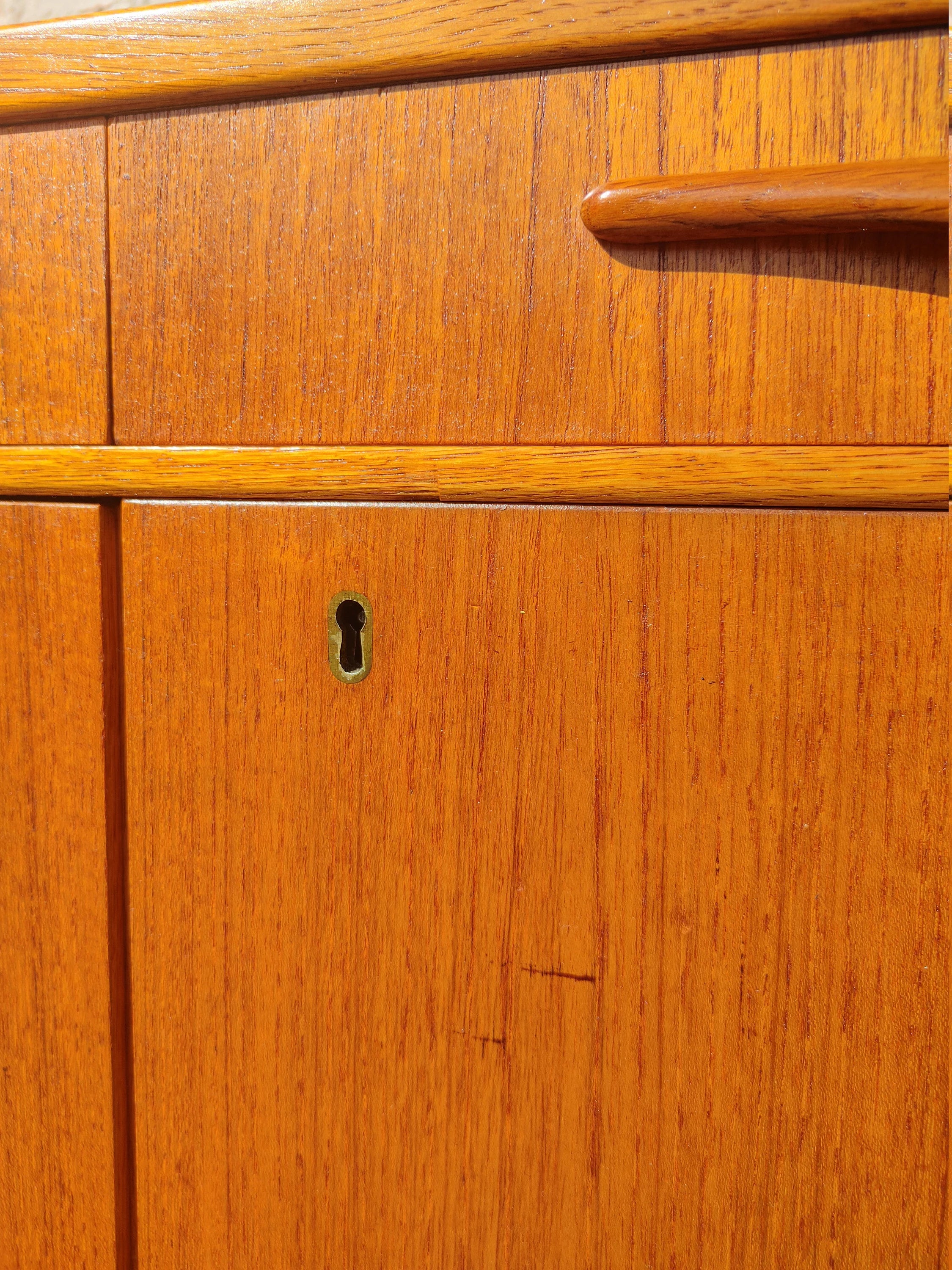 Mid Century Danish Modern Teak Credenza