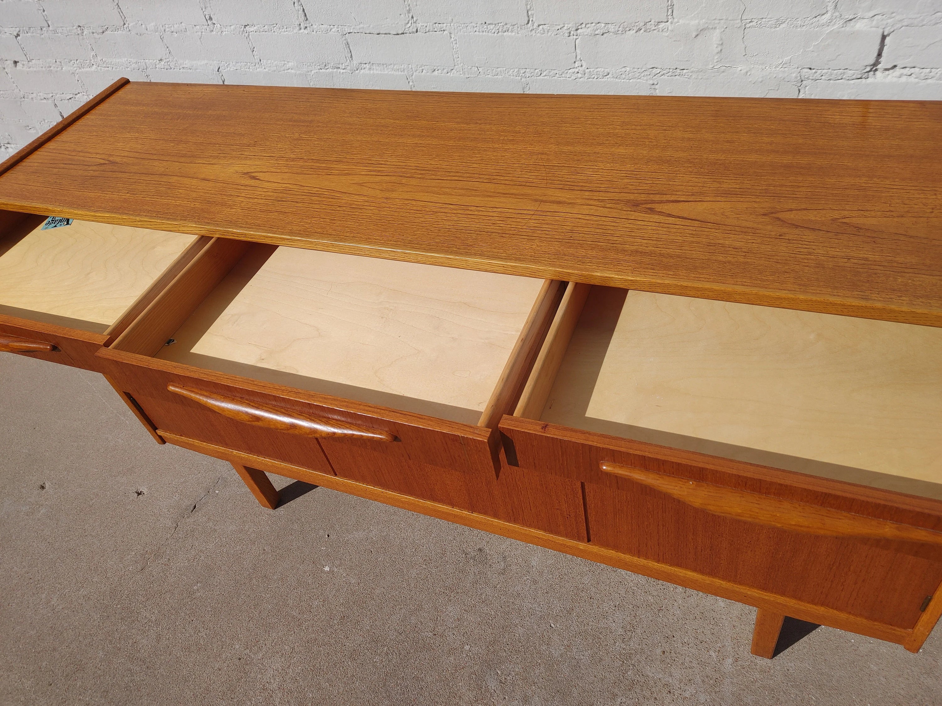 Mid Century Danish Modern Teak Credenza