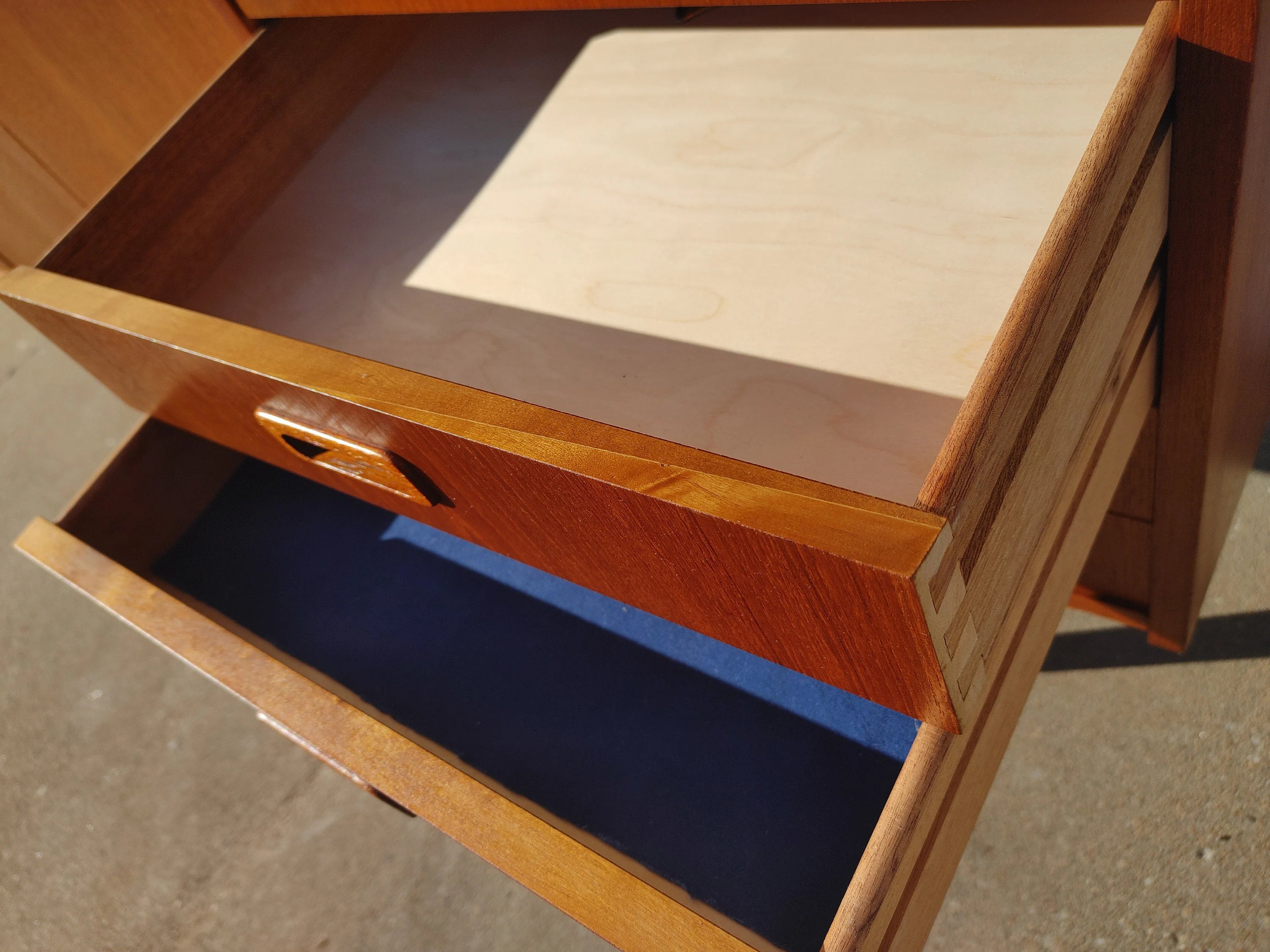 Mid Century Danish Modern Tall Teak Cabinet