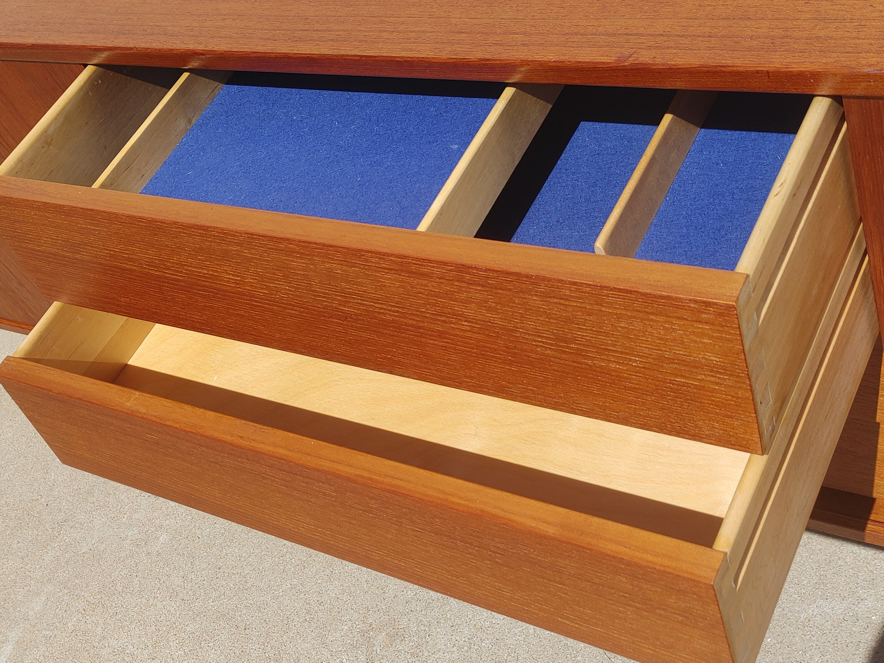Mid Century Danish Modern Tambour Door Cabinet by Hvidt & Molgaard