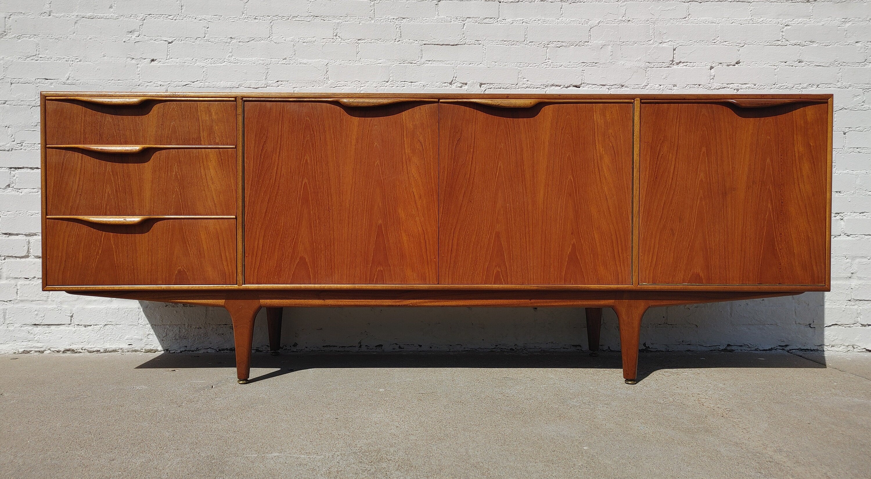 Mid Century English Modern Teak Credenza by McIntosh