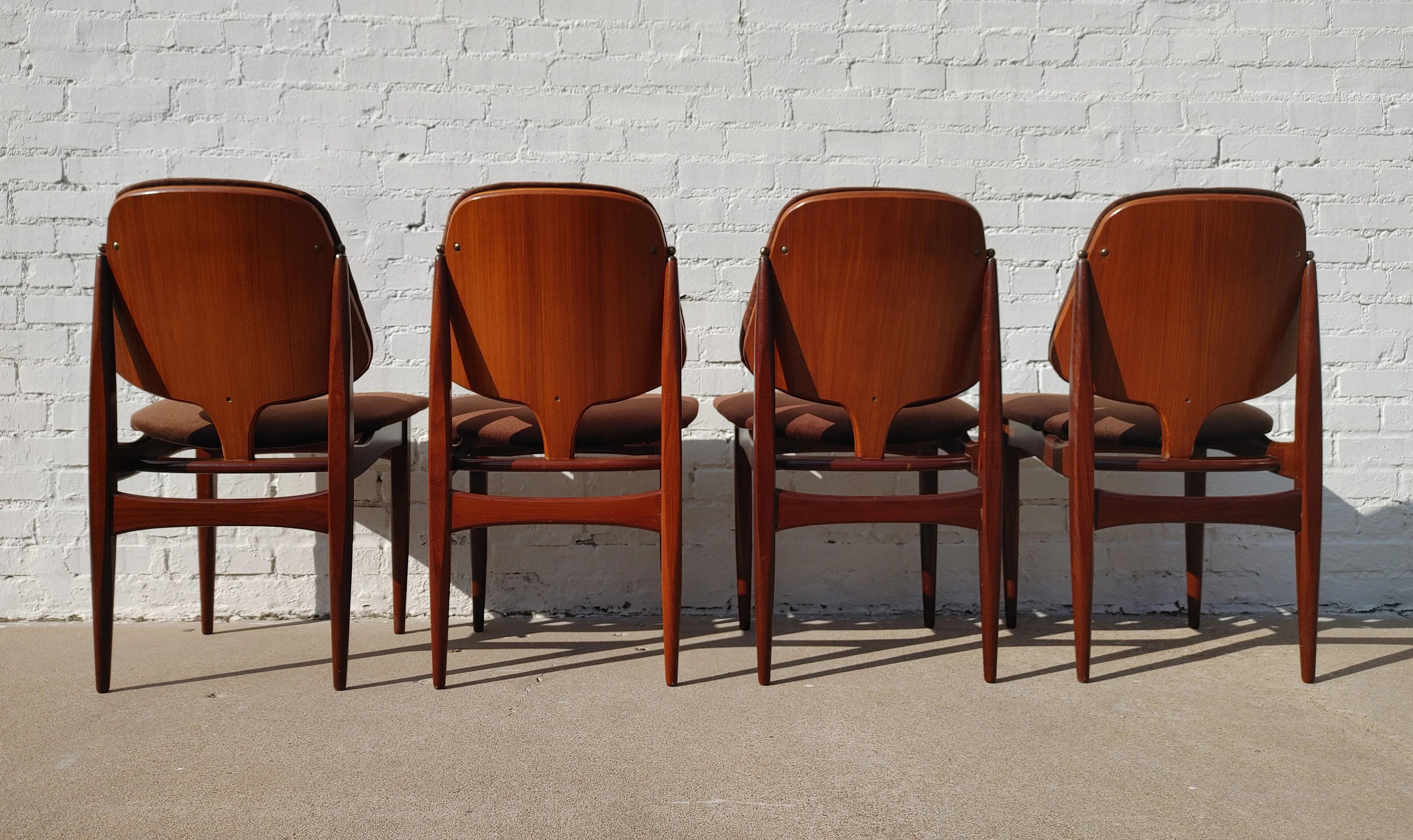 Mid Century English Modern Elliott's of Newbury Dining Chairs