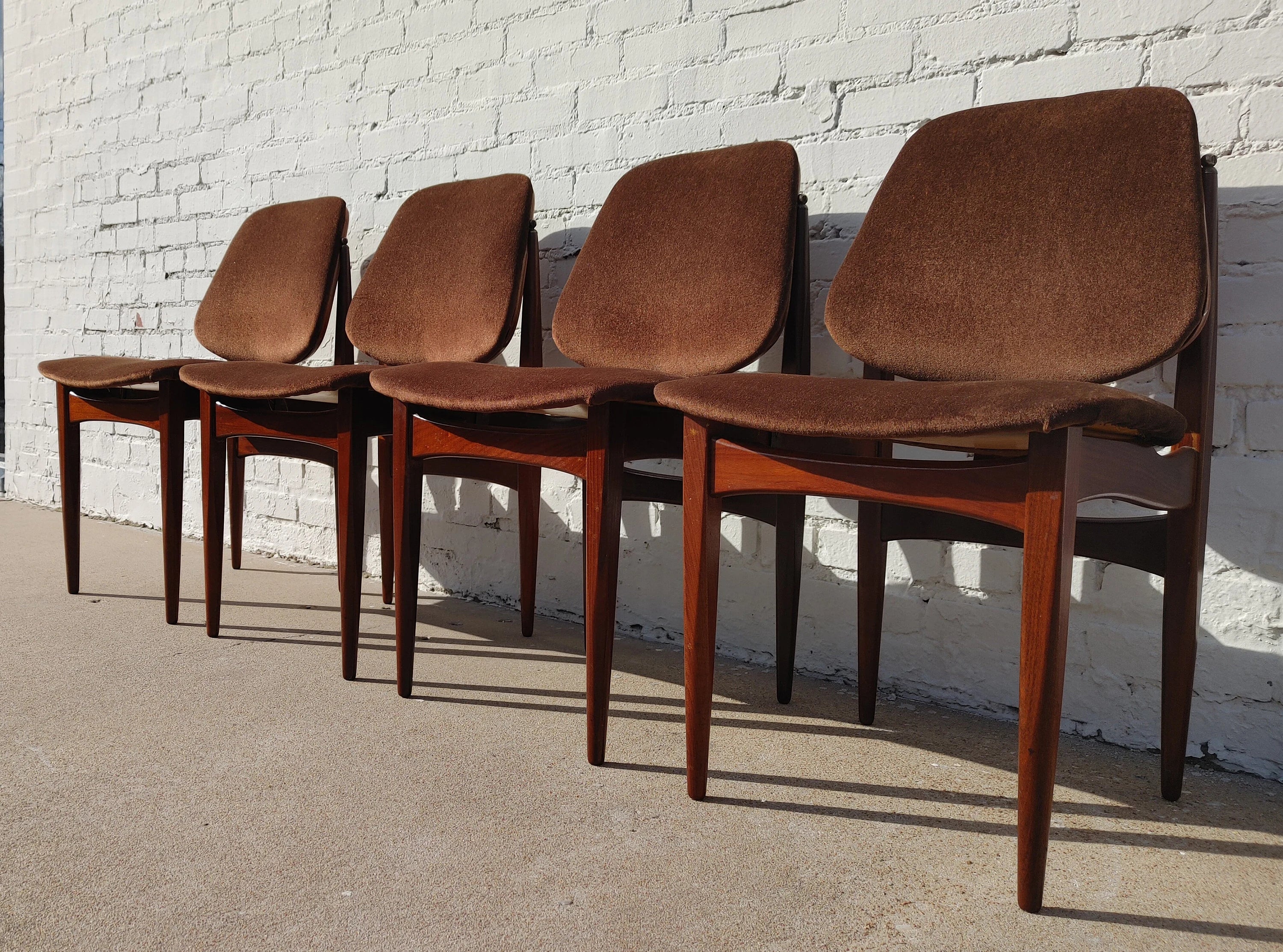 Mid Century English Modern Elliott's of Newbury Dining Chairs