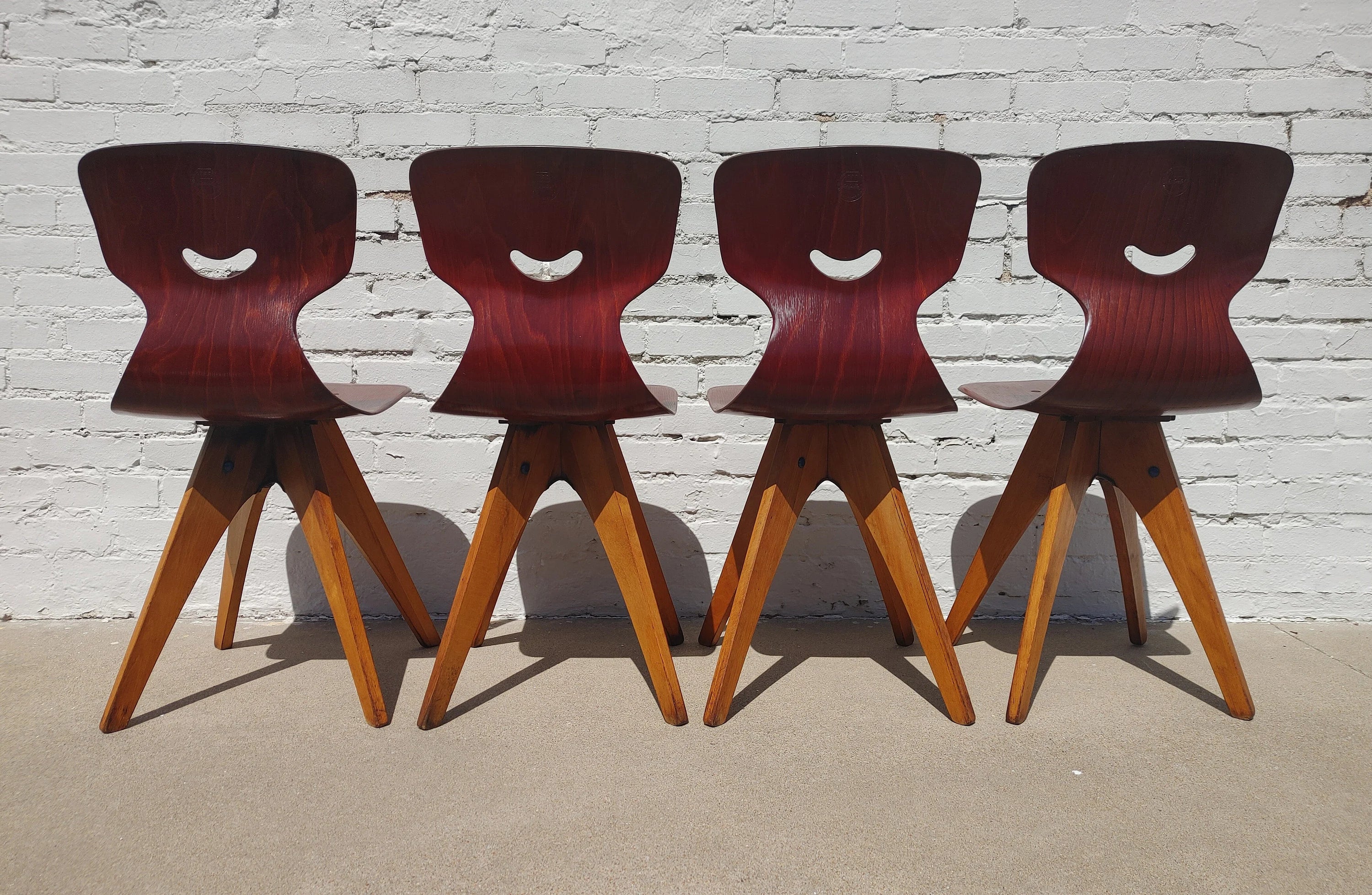 Mid Century Modern German Bentwood Chairs