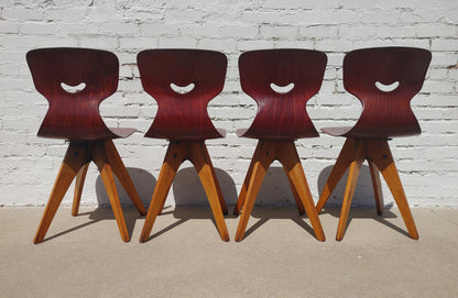 Mid Century Modern German Bentwood Chairs