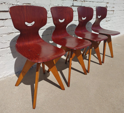 Mid Century Modern German Bentwood Chairs