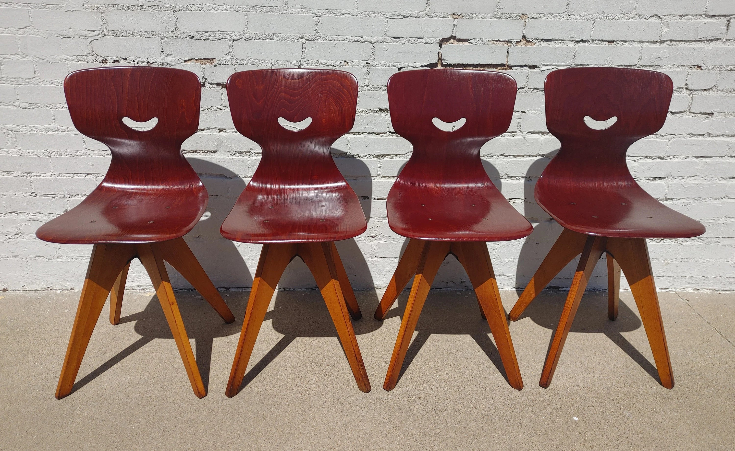 Mid Century Modern German Bentwood Chairs
