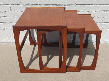 Mid Century English Modern G Plan Nesting Tables