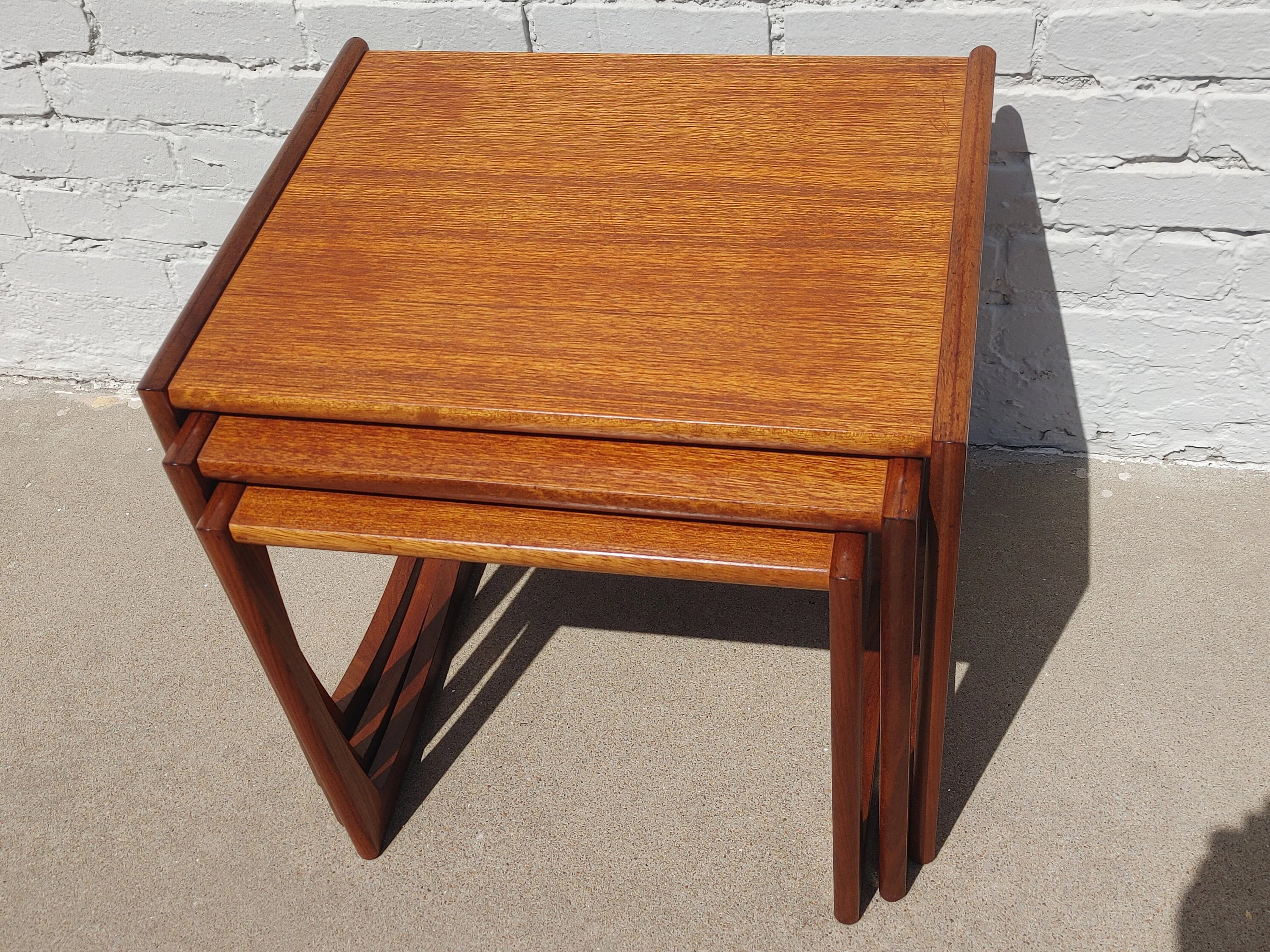 Mid Century English Modern G Plan Nesting Tables
