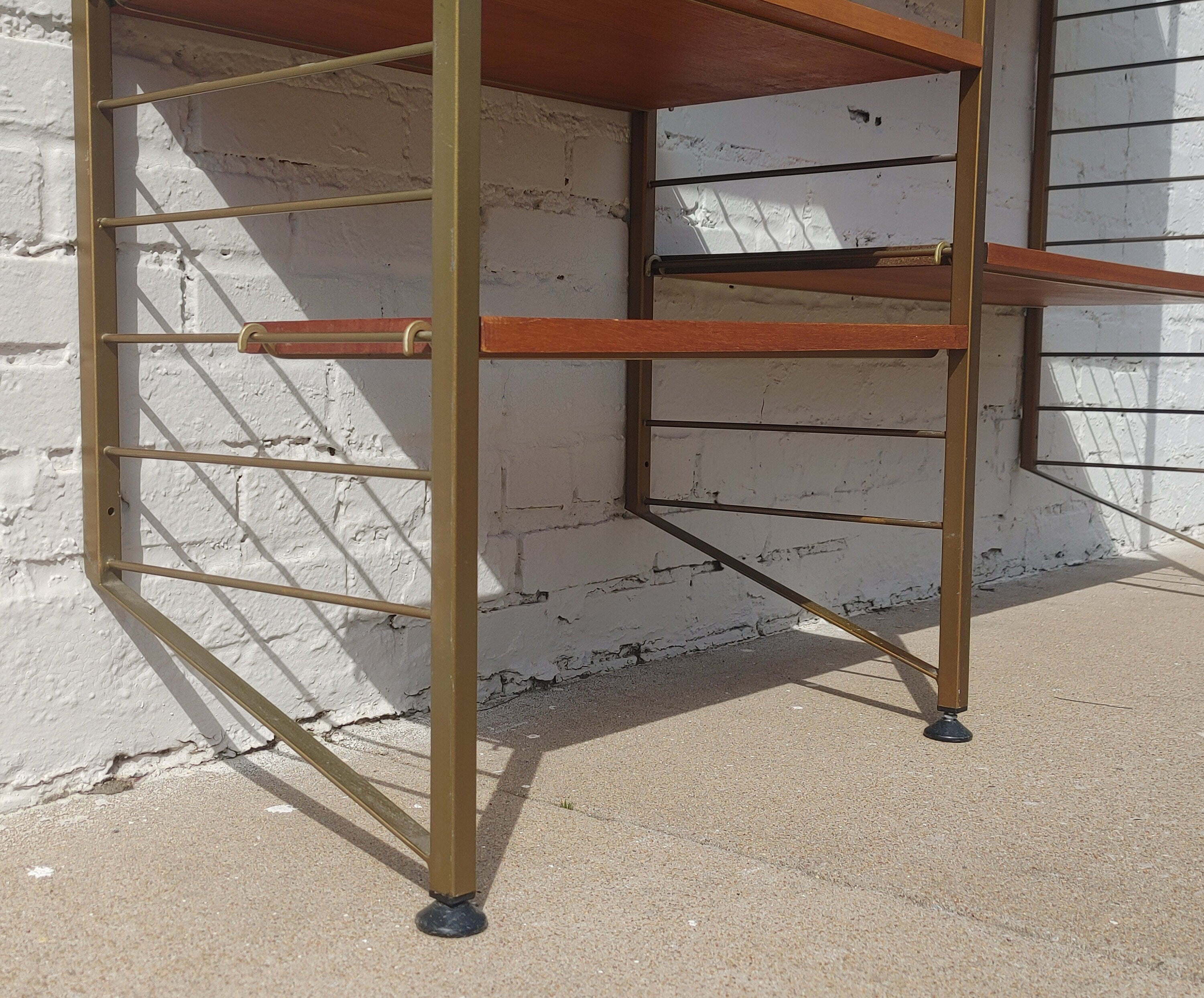 Mid Century English Modern Ladderax Wall Unit