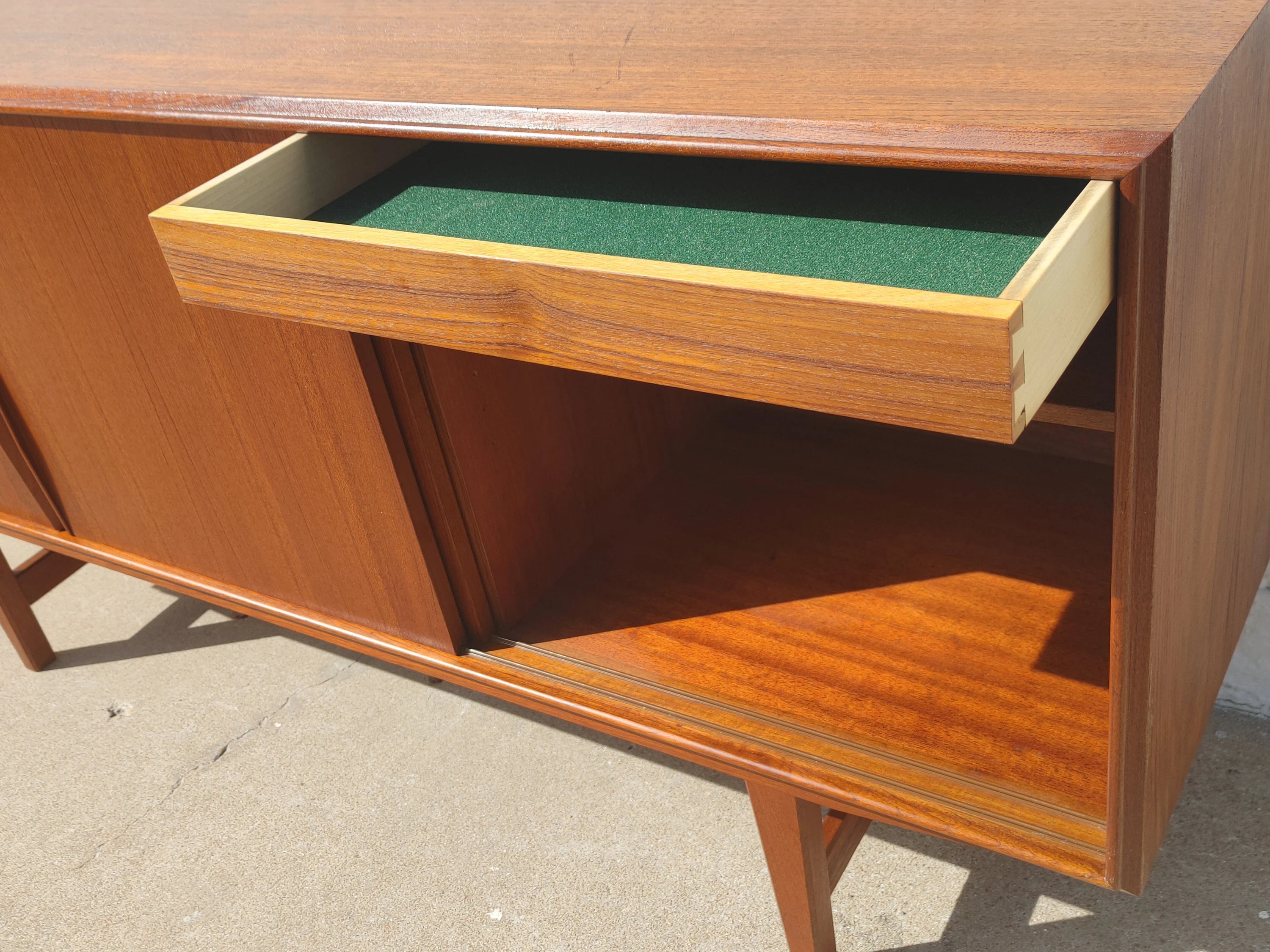 Mid Century Danish Modern Teak Credenza