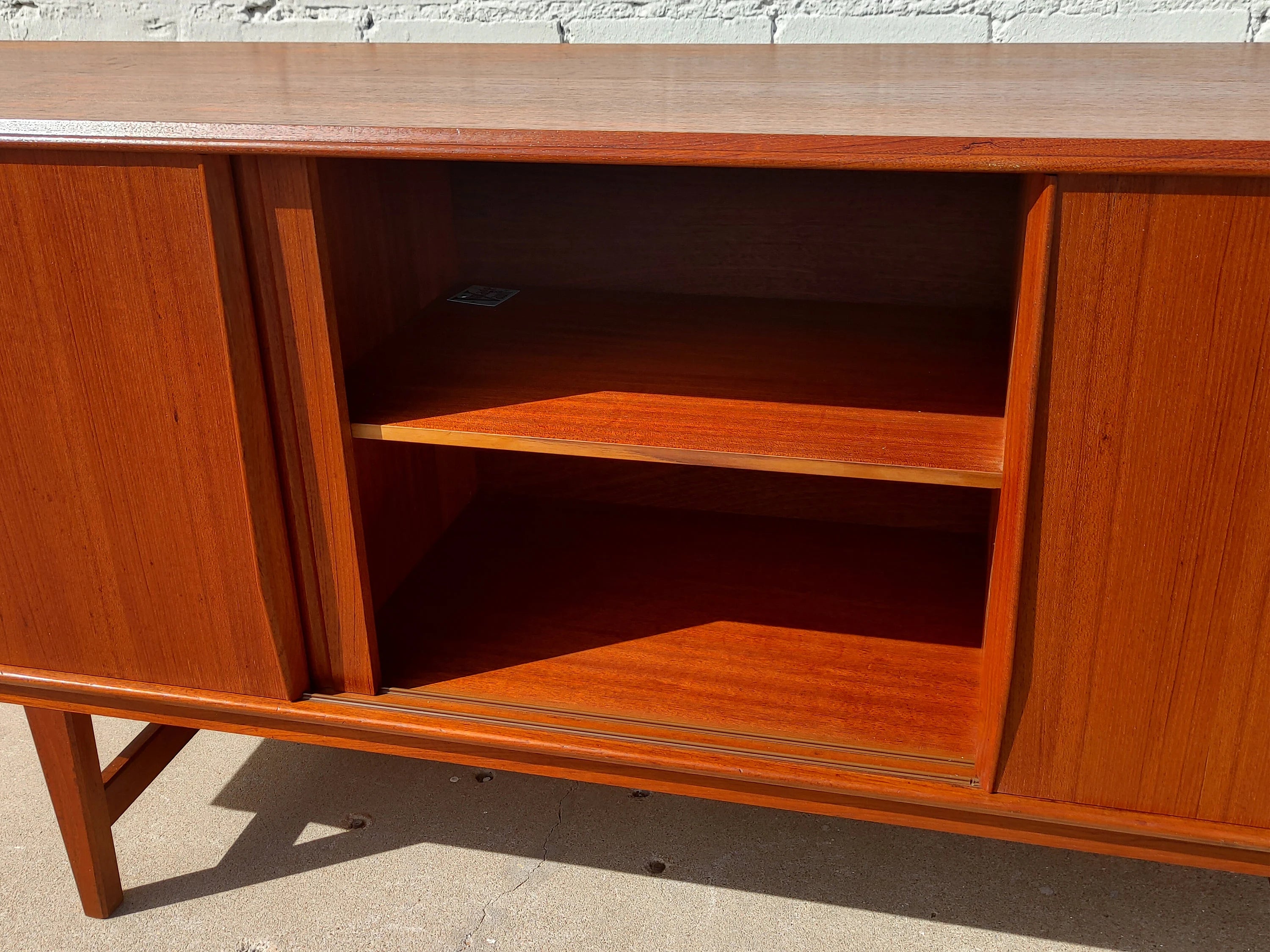 Mid Century Danish Modern Teak Credenza