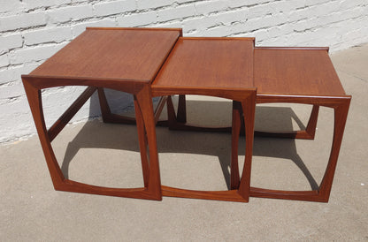 Mid Century English Modern G Plan Nesting Tables