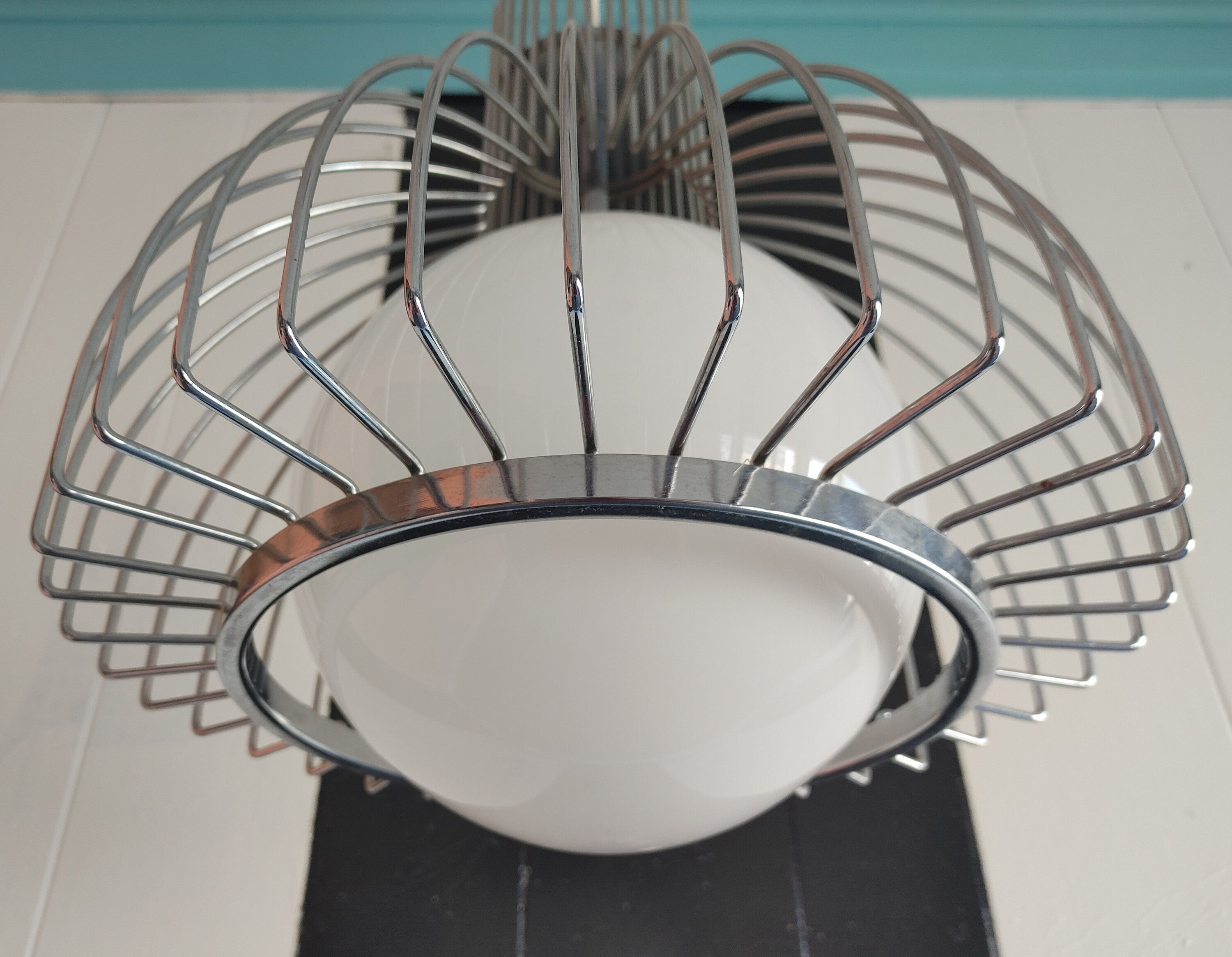 Modern Steel and Globe Lighting Fixtures