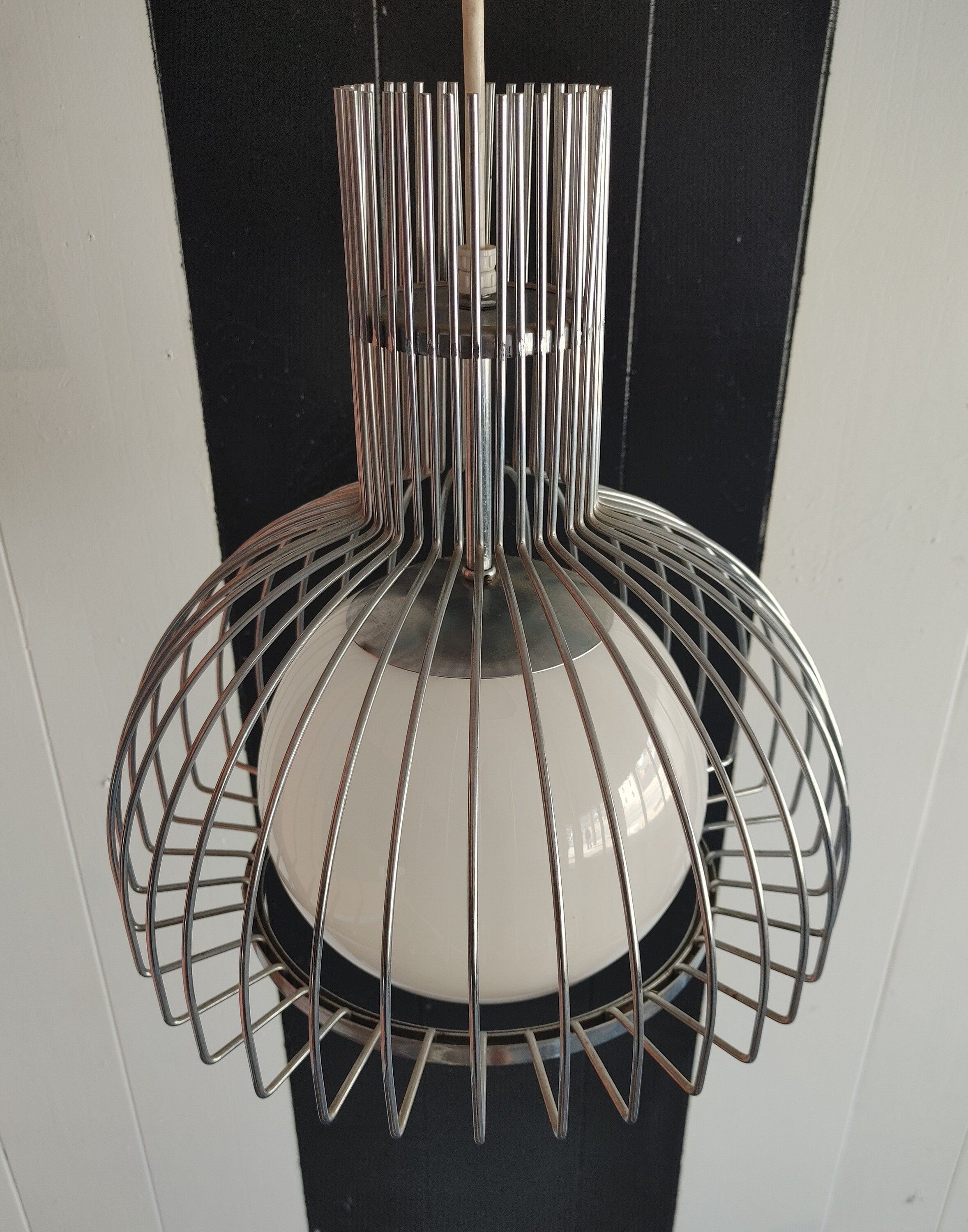 Modern Steel and Globe Lighting Fixtures