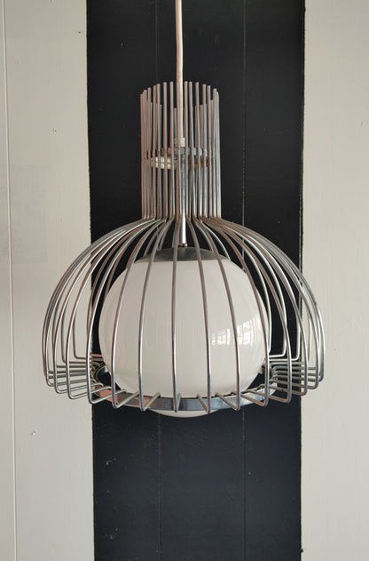 Modern Steel and Globe Lighting Fixtures