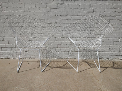 Mid Century Modern Bertoia Wire Diamond Chairs