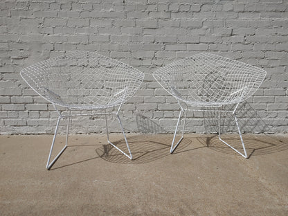 Mid Century Modern Bertoia Wire Diamond Chairs