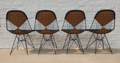 Mid Century Modern Herman Miller Eiffel Wire Chairs