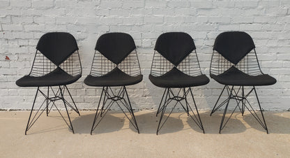 Mid Century Modern Herman Miller Eiffel Wire Chairs