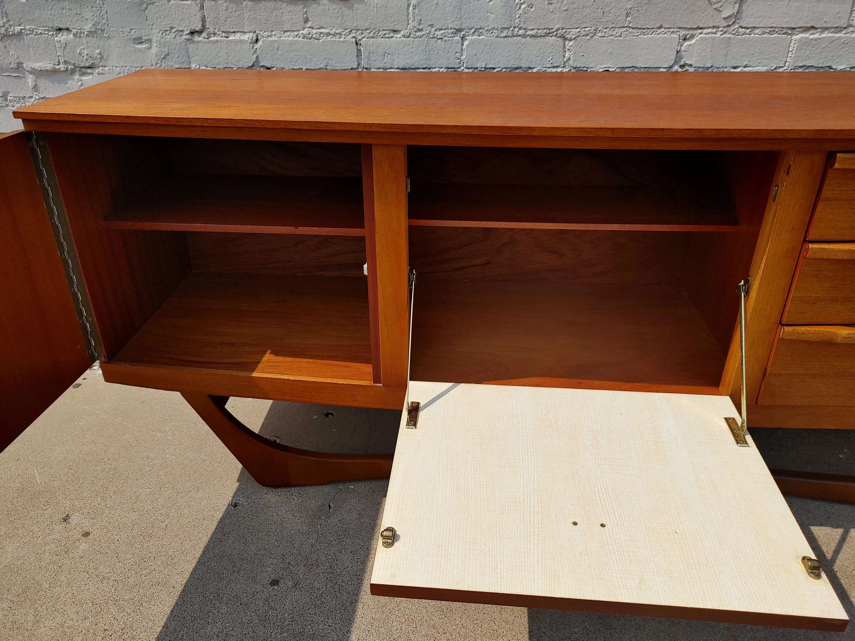 Mid Century English Modern Teak Sideboard
