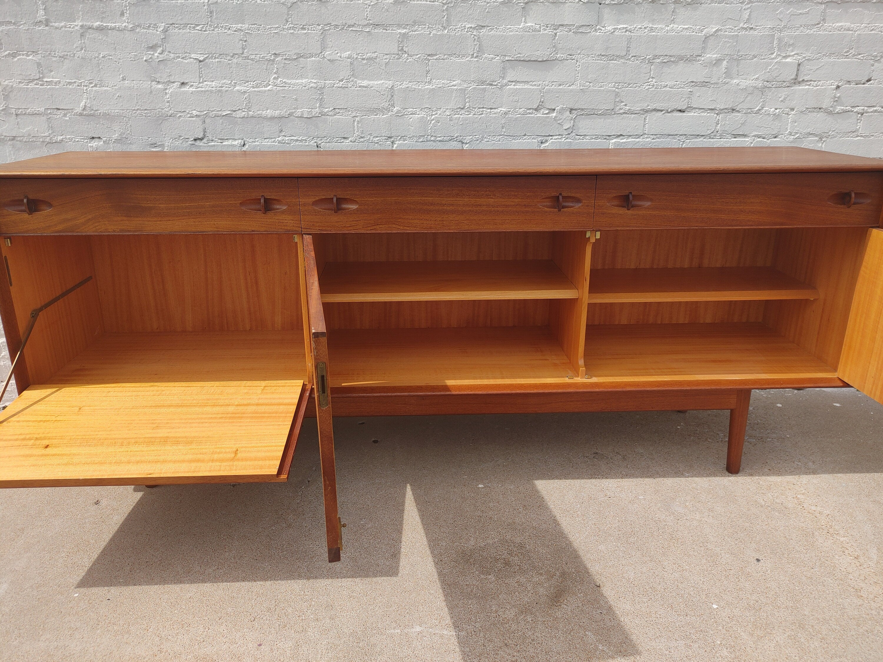 Mid Century Modern English Modern Teak Sideboard