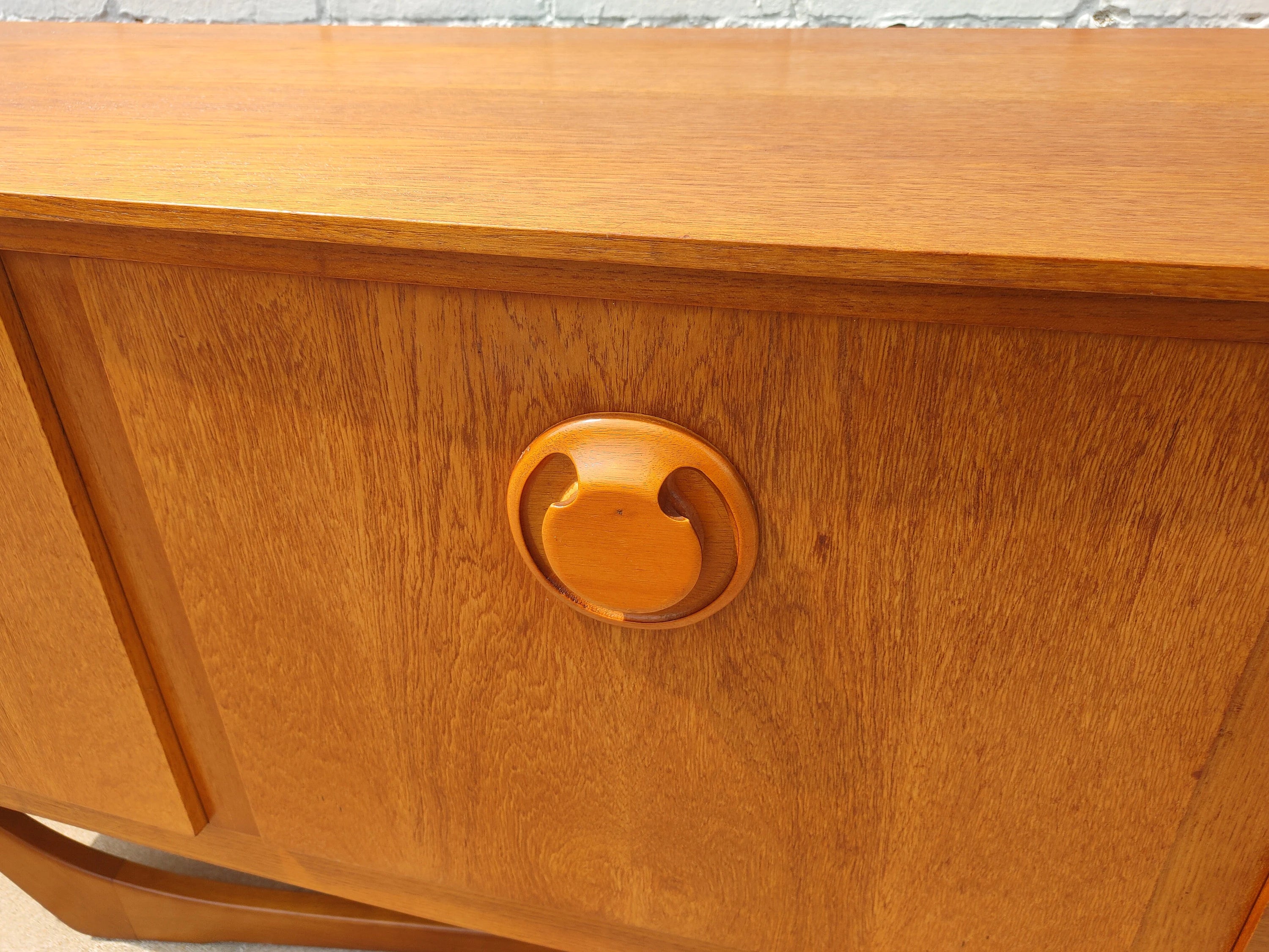 Mid Century English Modern Teak Sideboard