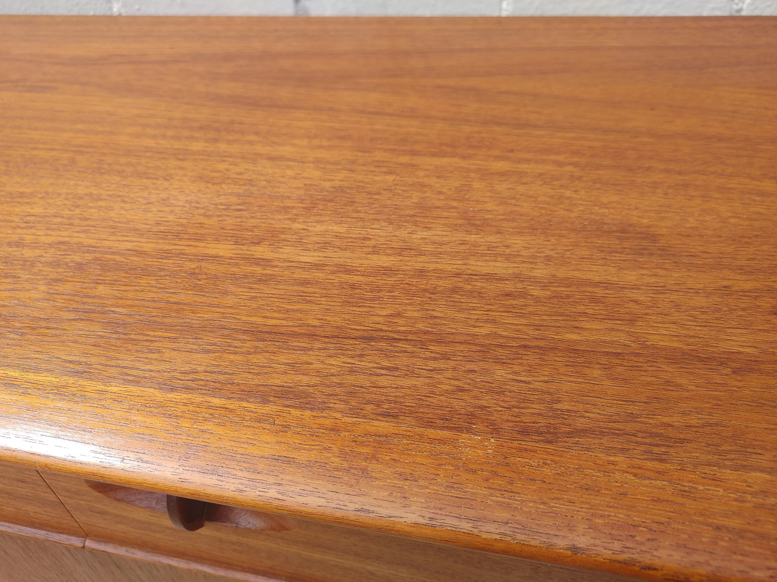 Mid Century Modern Danish Modern Teak Credenza In the Manner of Arne Vodder