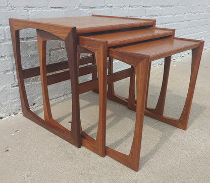Mid Century Modern G Plan Teak Nesting Tables