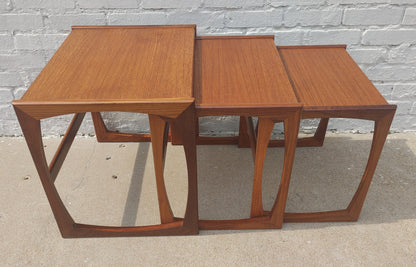 Mid Century Modern G Plan Teak Nesting Tables