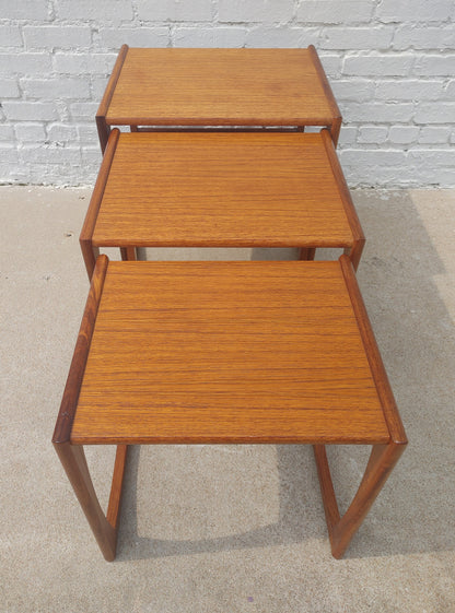 Mid Century Modern G Plan Teak Nesting Tables