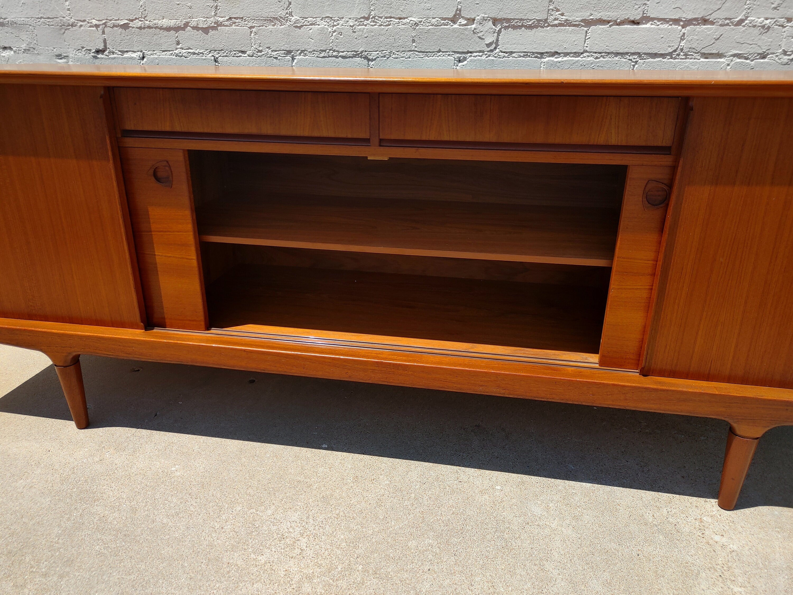 Mid Century Danish Modern Teak Sideboard by Clausen & Sons