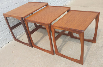 Mid Century Modern G Plan Teak Nesting Tables