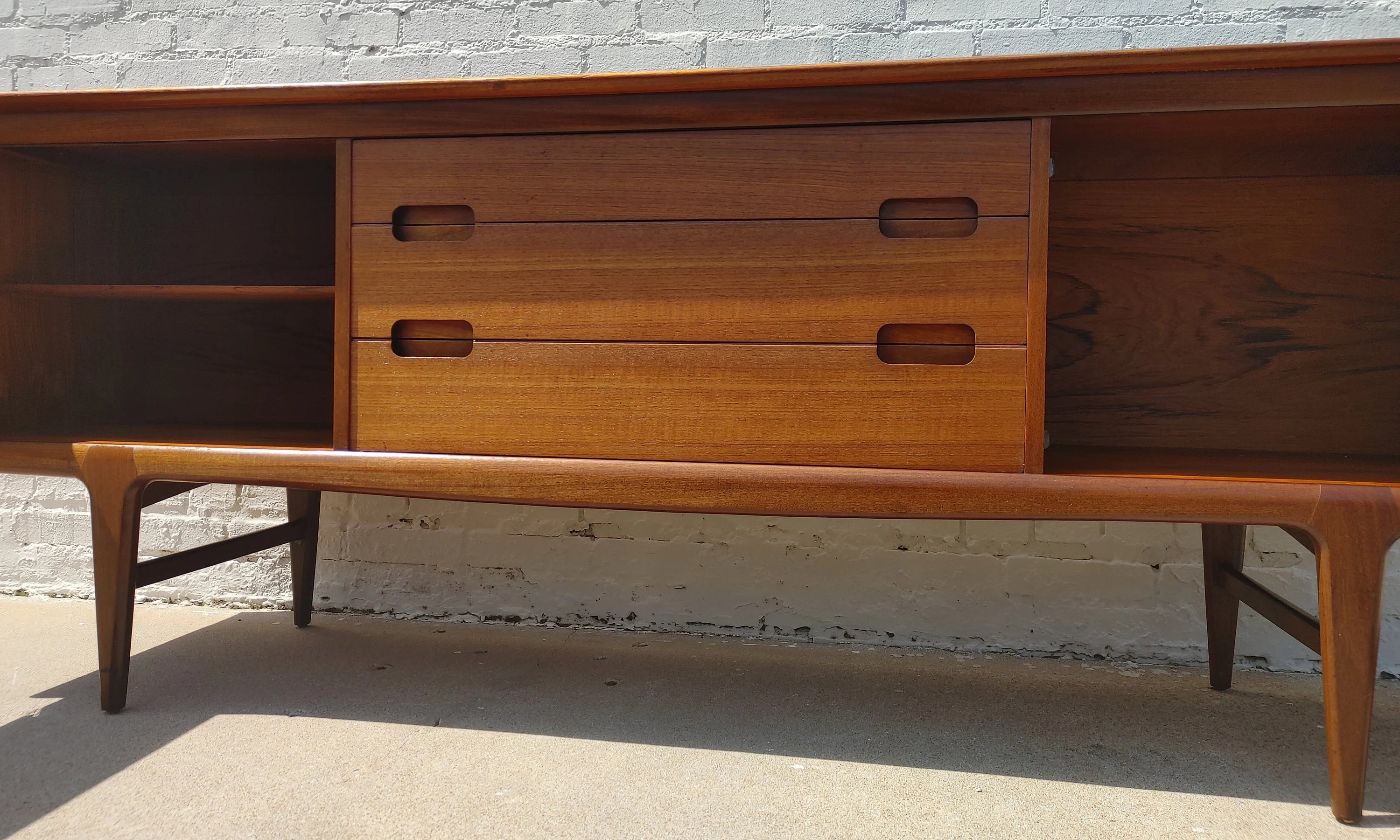 Mid Century English Modern Teak Sideboard by Younger
