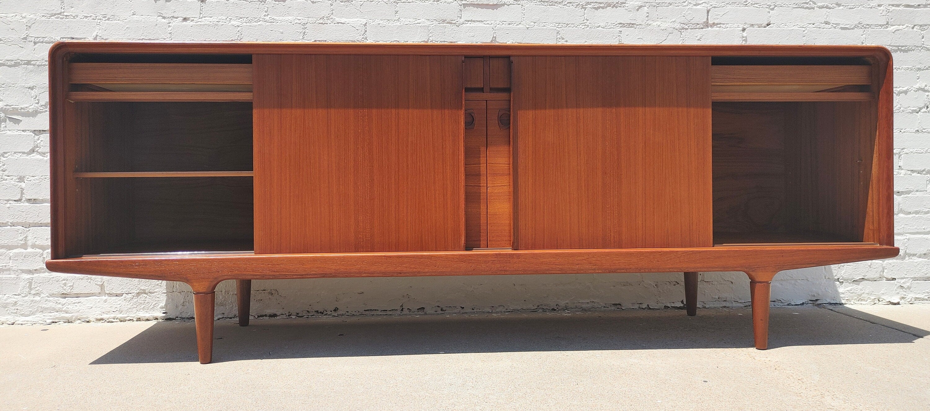 Mid Century Danish Modern Teak Sideboard by Clausen & Sons