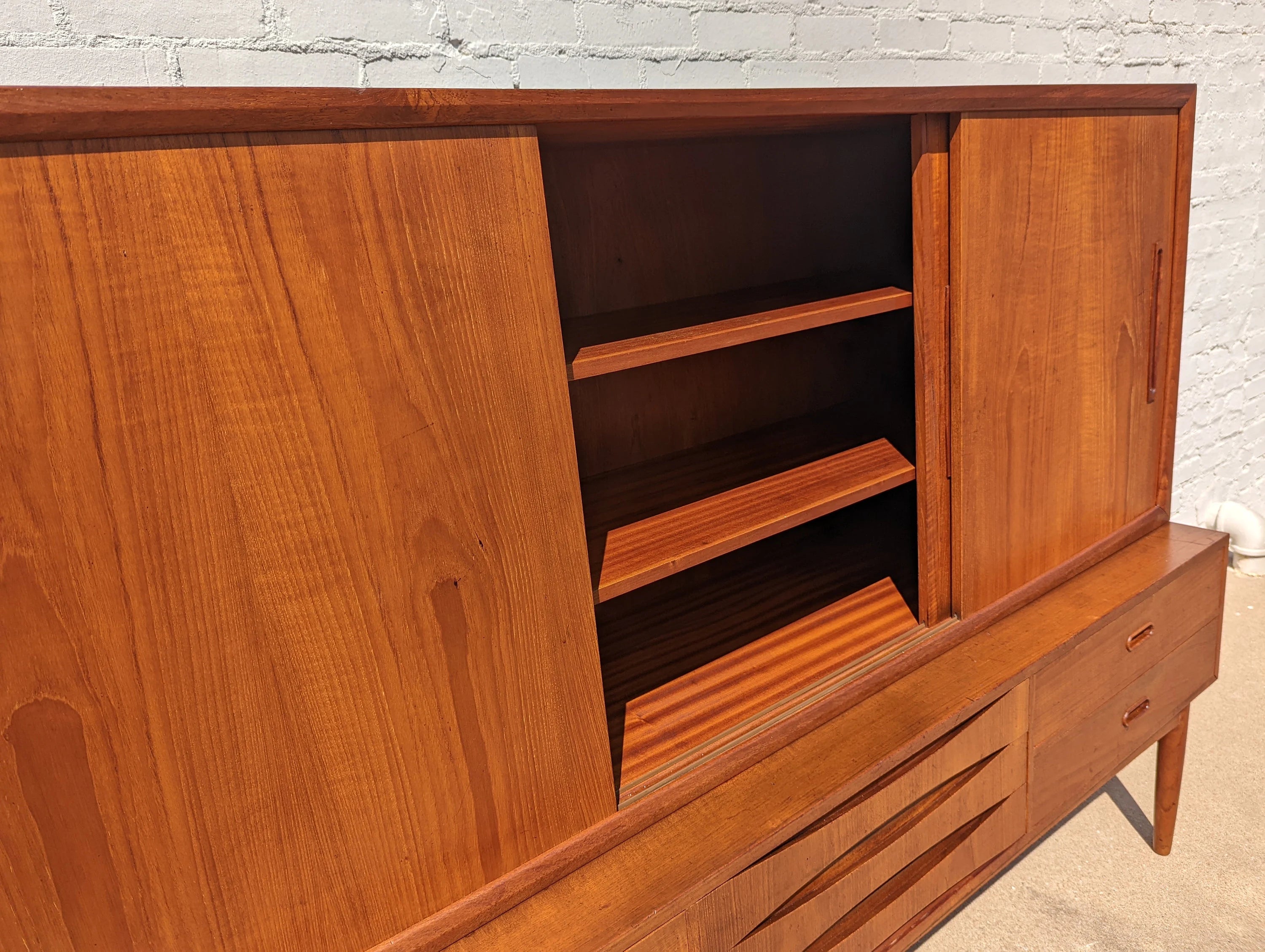 Mid Century Danish Modern Teak Cocktail Cabinet