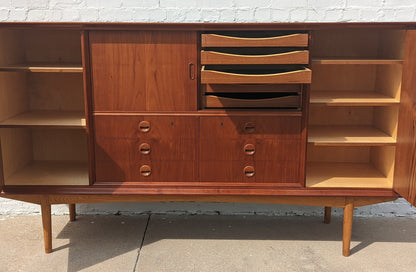 Mid Century Danish Modern Teak Highboard Cabinet
