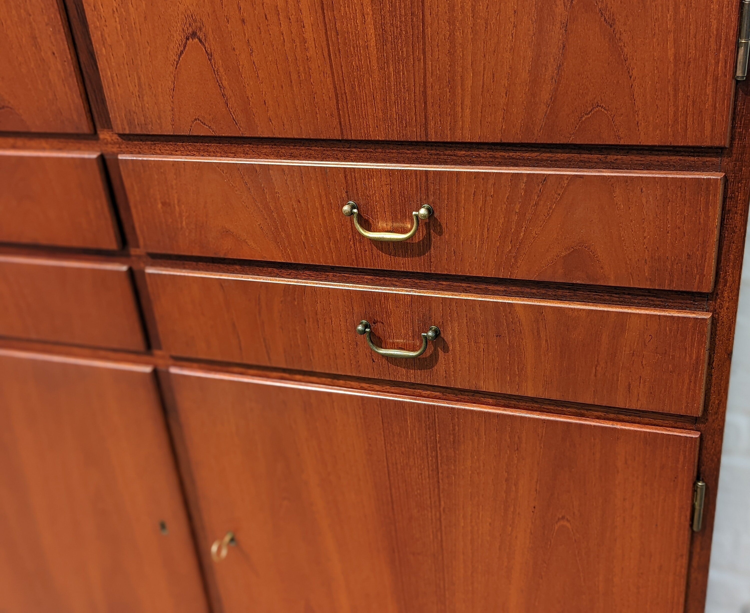 Mid Century Danish Modern Teak Tall Cabinet
