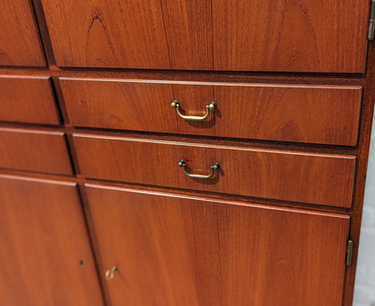 Mid Century Danish Modern Teak Tall Cabinet