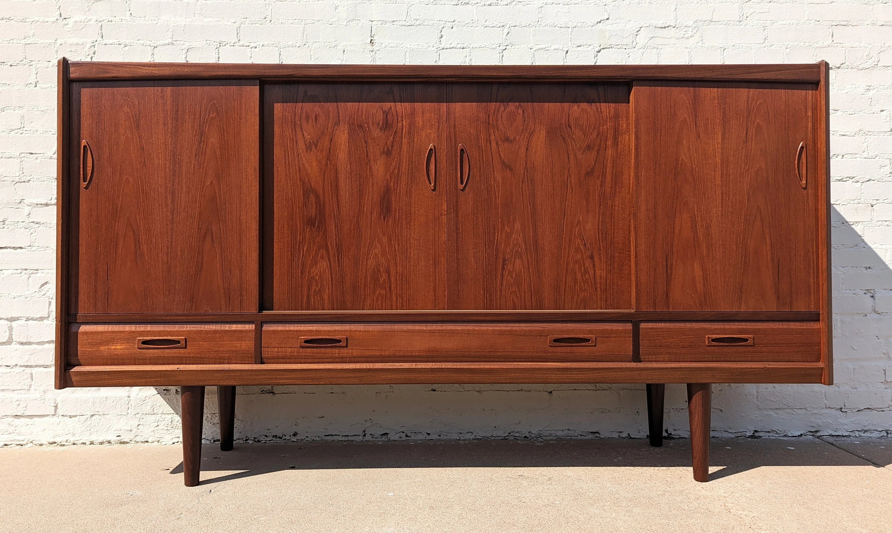 Mid Century Danish Modern Teak Cocktail Cabinet